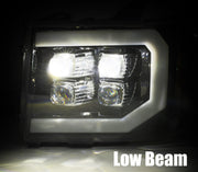 AlphaRex 880609 - LED Projector Headlights Plank Style Design Gloss Black 1