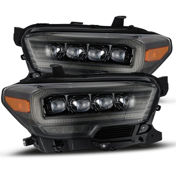 AlphaRex 880705 - LED Projector Headlights Plank Style Design Midnight Black 2