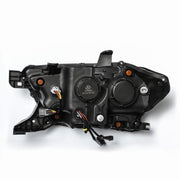 AlphaRex 880705 - LED Projector Headlights Plank Style Design Midnight Black 3