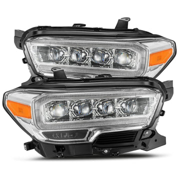 AlphaRex 880706 - LED Projector Headlights Plank Style Design Chrome 2