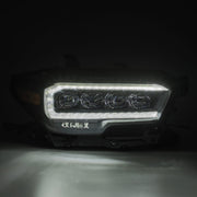 AlphaRex 880706 - LED Projector Headlights Plank Style Design Chrome 4