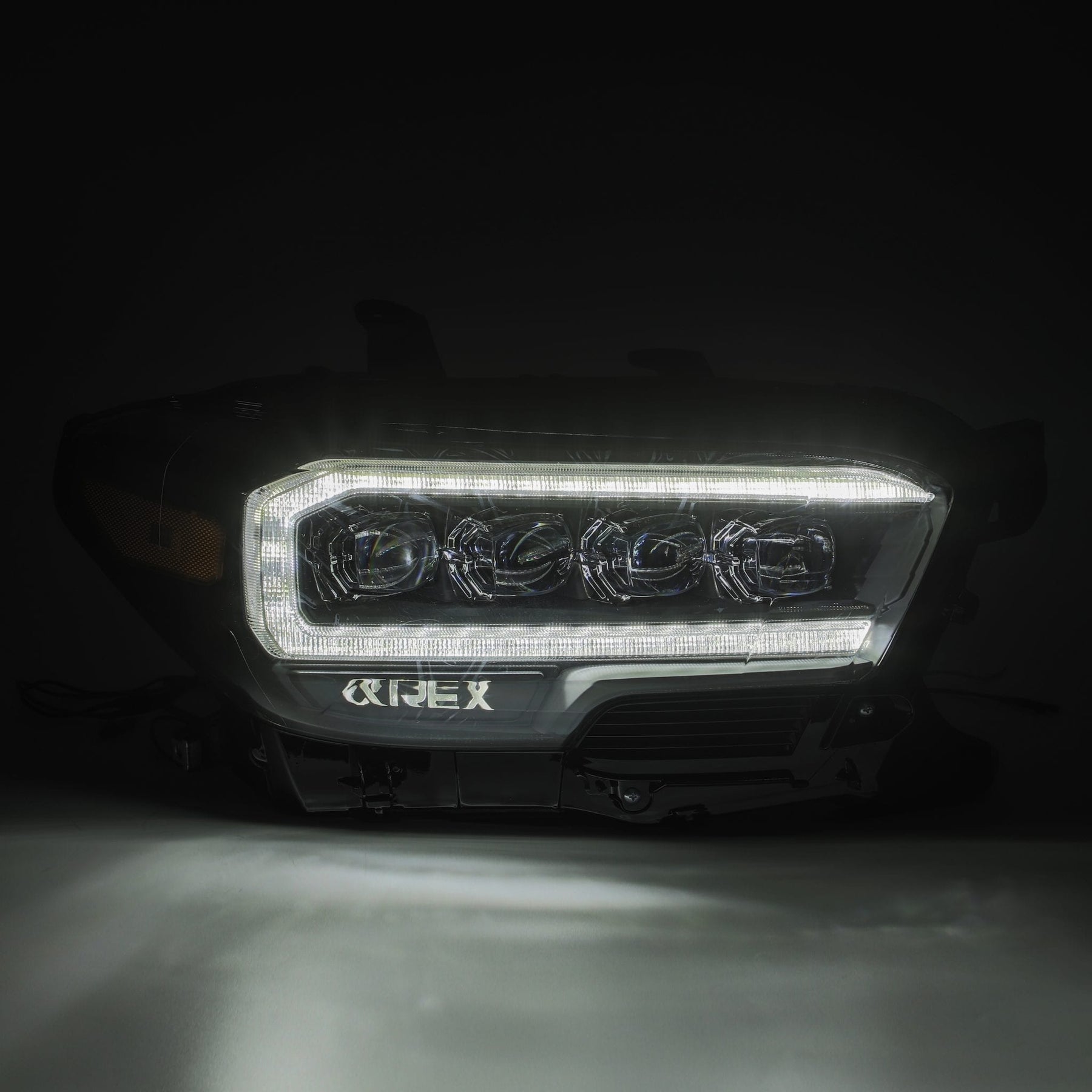 AlphaRex 880706 - LED Projector Headlights Plank Style Design Chrome 4