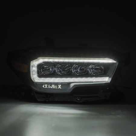 AlphaRex 880706 - LED Projector Headlights Plank Style Design Chrome 4