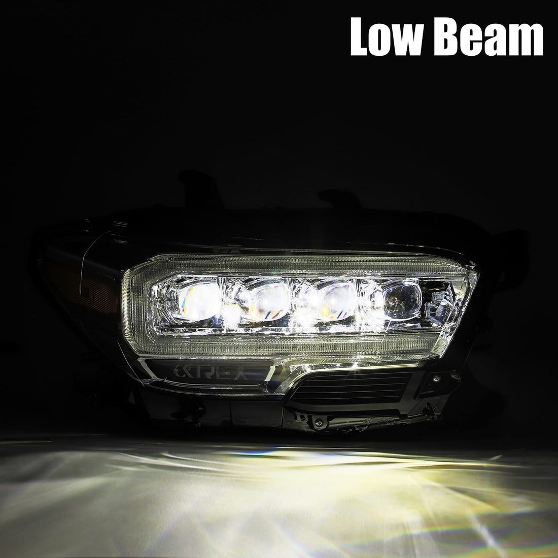 AlphaRex 880706 - LED Projector Headlights Plank Style Design Chrome