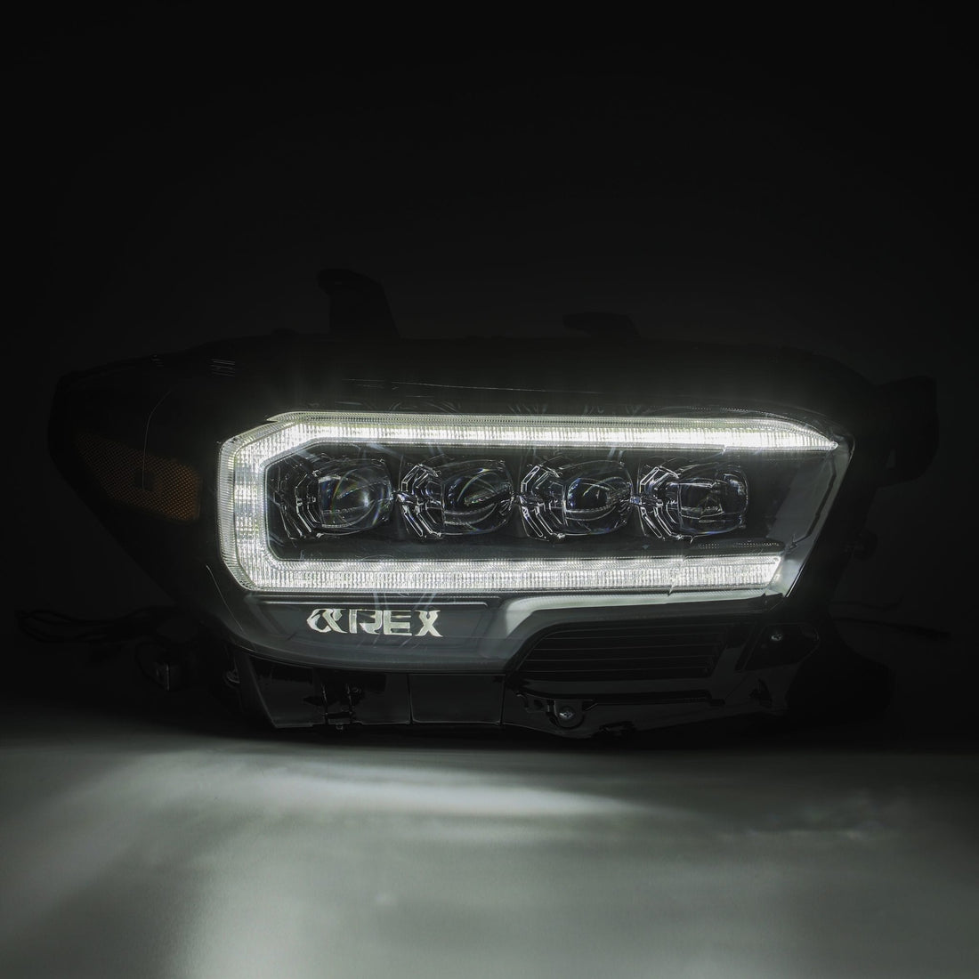 AlphaRex 880707 - LED Projector Headlights Plank Style Design Black 4