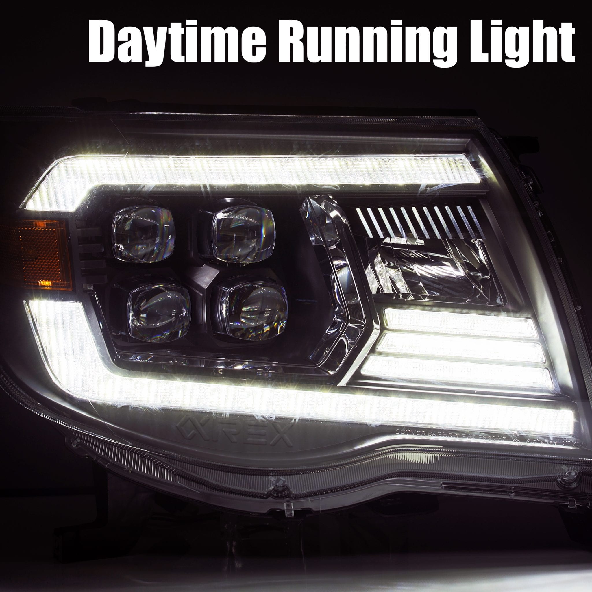 AlphaRex 880742 - LED Projector Headlights in Black 4
