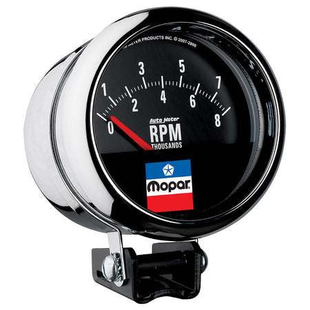 AutoMeter 880789 - GAUGE, TACHOMETER, 3-3/4", 8,000 RPM, PEDESTAL, SHORT SWEEP, MOPAR CLASSIC 3