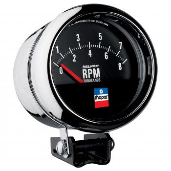AutoMeter 880789 - GAUGE, TACHOMETER, 3-3/4", 8,000 RPM, PEDESTAL, SHORT SWEEP, MOPAR CLASSIC 4