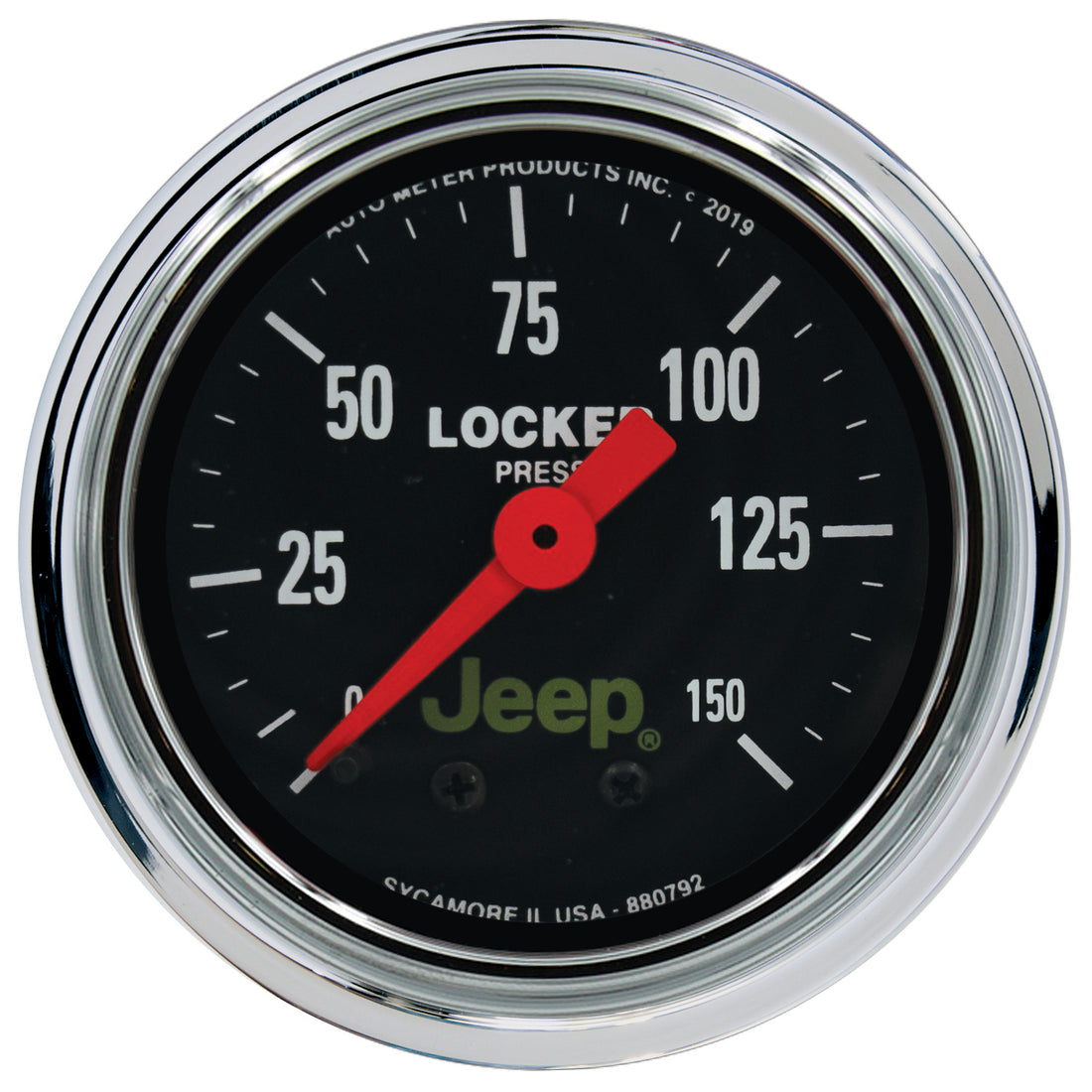 AutoMeter 880792 - GAUGE, AIR LOCKER PRESS, 2 1/16", 150PSI, MECHANICAL, JEEP 3