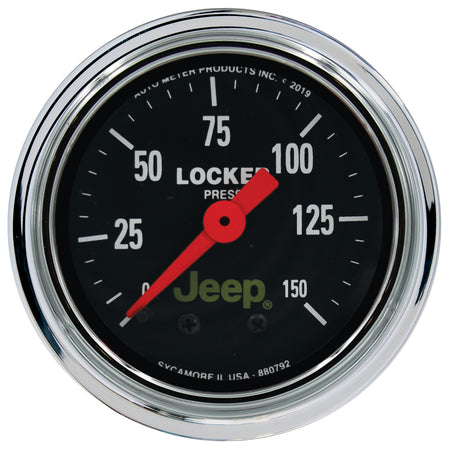 AutoMeter 880792 - GAUGE, AIR LOCKER PRESS, 2 1/16", 150PSI, MECHANICAL, JEEP 3