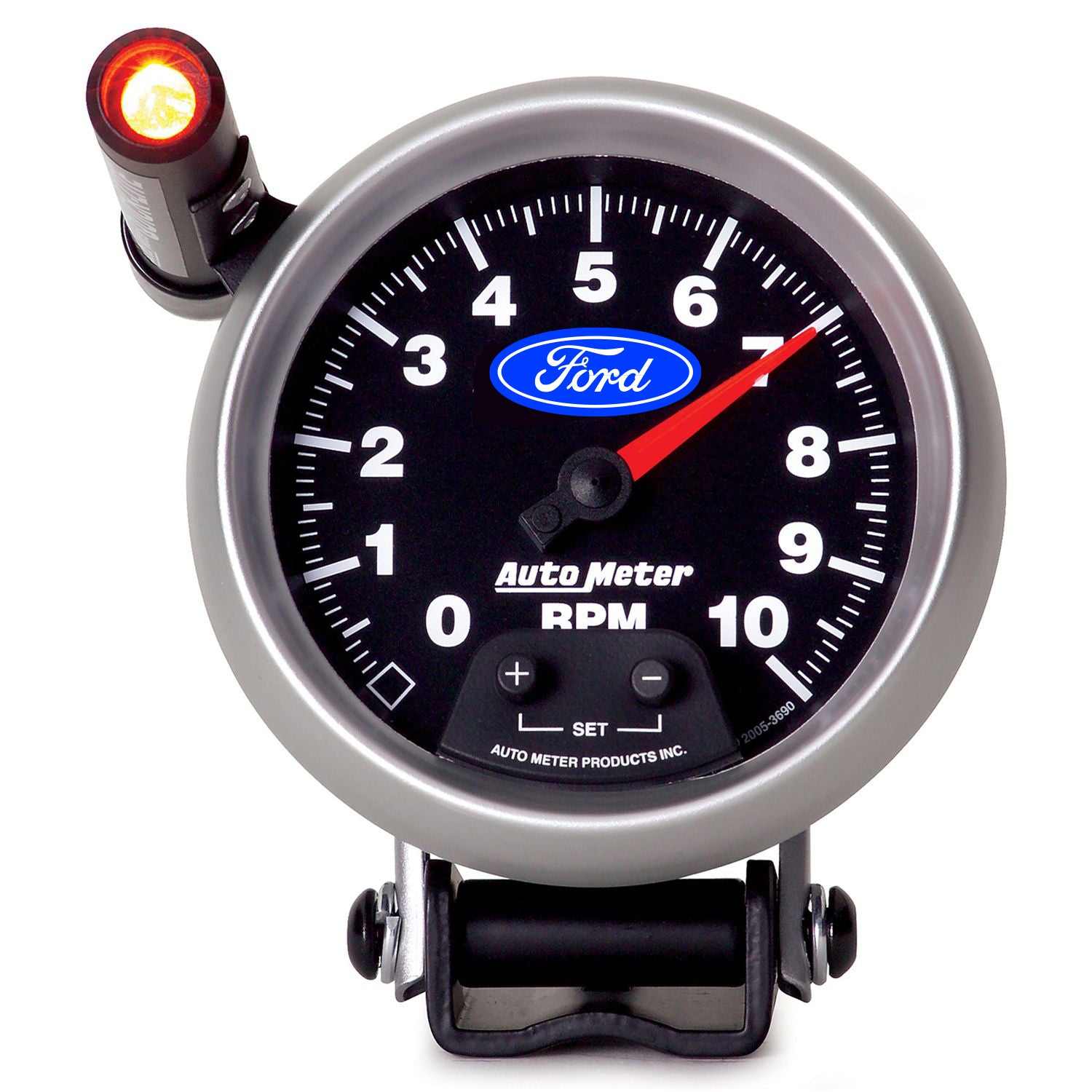 AutoMeter 880825 - GAUGE, TACHOMETER, 3 3/4", 10K RPM, PEDESTAL W/ EXT. QUICK-LITE, FORD 2