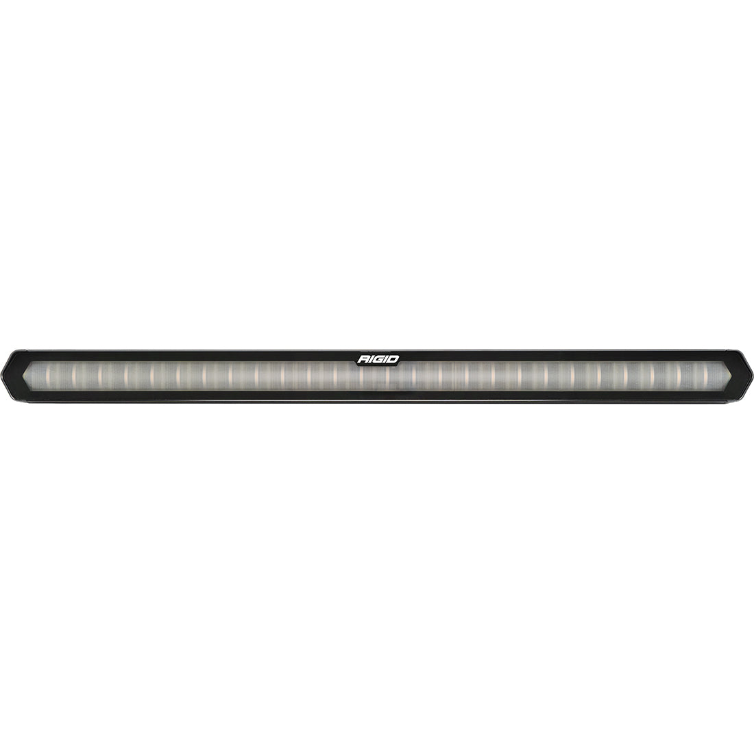 RIGID 28 Inch Rear Facing LED Chase Bar With 27 Pre-Programmed Modes And 5 Colors Black Housing Race Compliant For Series Requiring Strobing Blue Amber Green And Red Surface Mounts Included