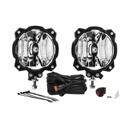KC HiLiTES Electrical Lighting and Body KC HiLiTES 91303 - KC Pro6 Gravity LED 6in Infinity Ring Driving 2-Light System Universal