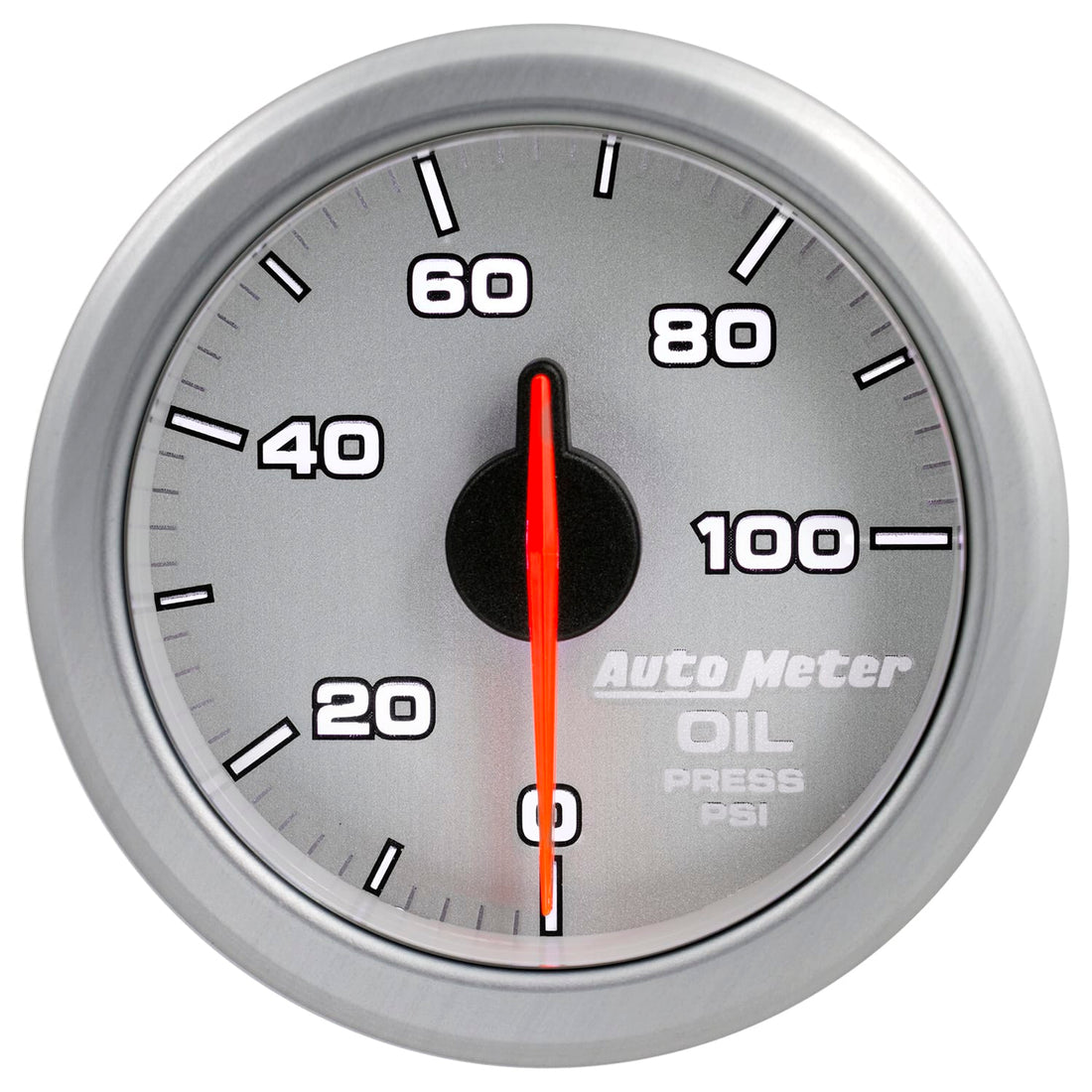 AutoMeter Body AutoMeter 9152-UL - 2-1/16" OIL PRESS, 0-100 PSI, AIRDRIVE, SILVER