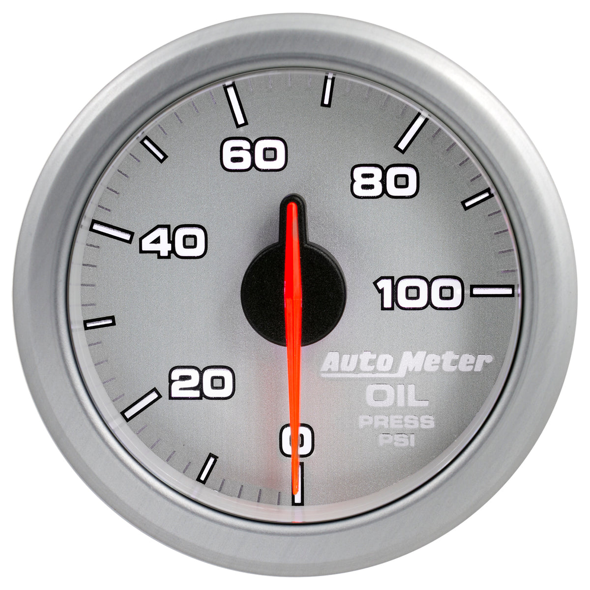 AutoMeter 9152-UL - 2-1/16" OIL PRESS, 0-100 PSI, AIRDRIVE, SILVER 5