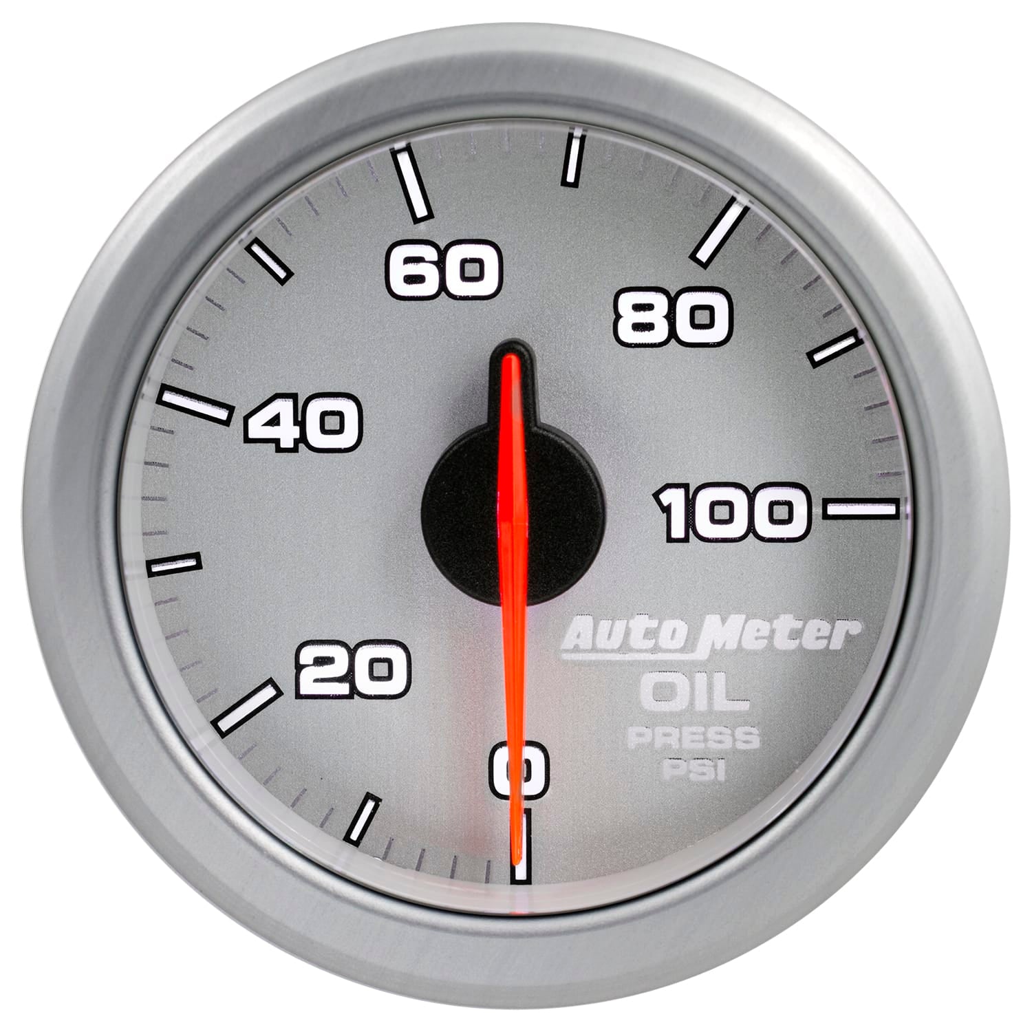 AutoMeter Body AutoMeter 9152-UL - 2-1/16" OIL PRESS, 0-100 PSI, AIRDRIVE, SILVER