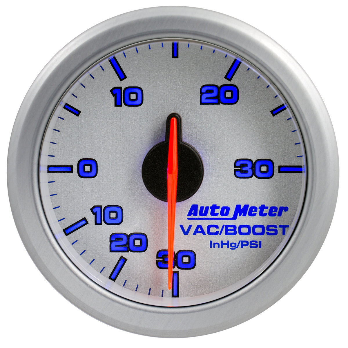 AutoMeter 9159-UL - 2-1/16" BOOST/VAC, 30 IN HG/30 PSI, AIRDRIVE, SILVER 6