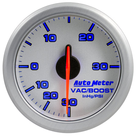 AutoMeter 9159-UL - 2-1/16" BOOST/VAC, 30 IN HG/30 PSI, AIRDRIVE, SILVER 6