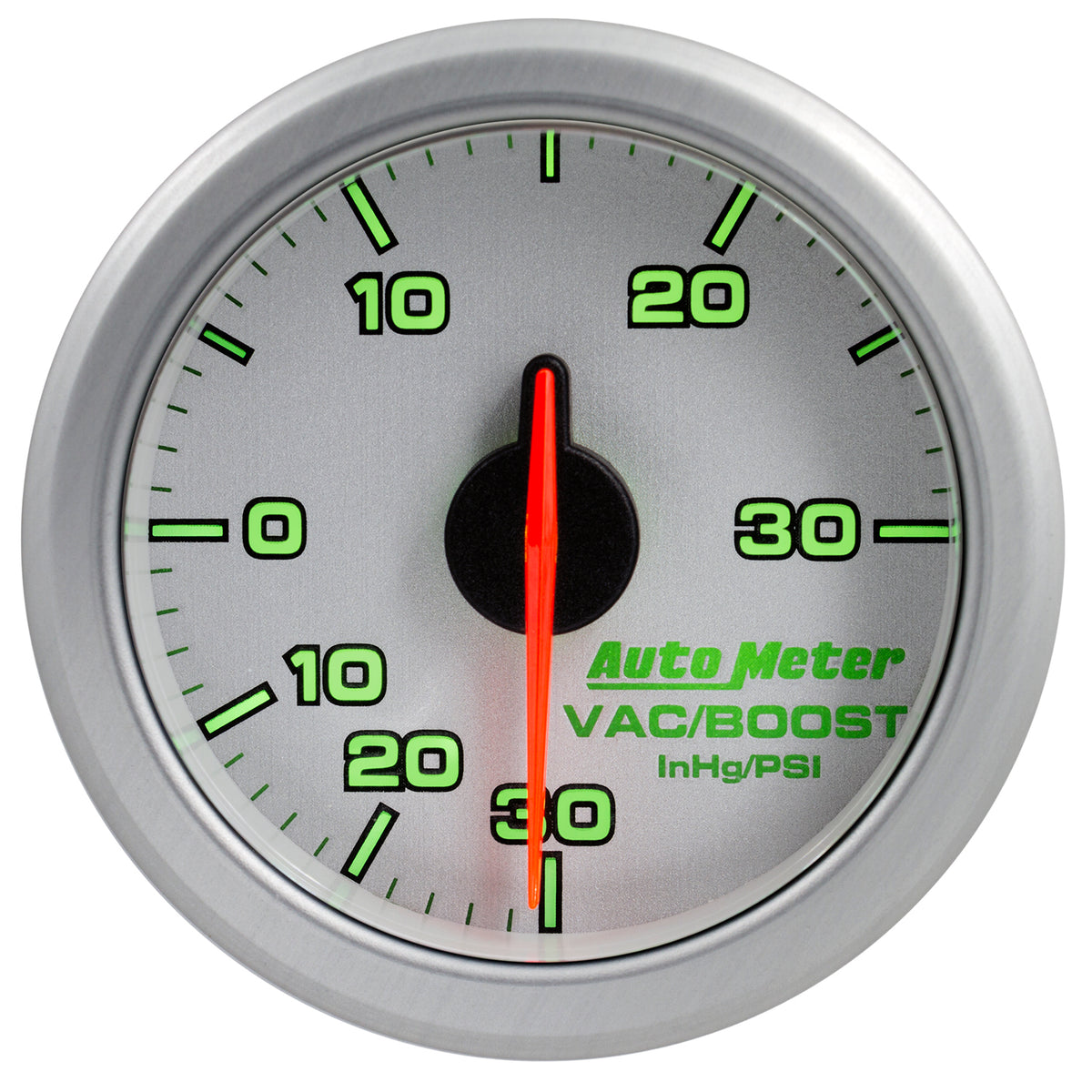 AutoMeter 9159-UL - 2-1/16" BOOST/VAC, 30 IN HG/30 PSI, AIRDRIVE, SILVER 4
