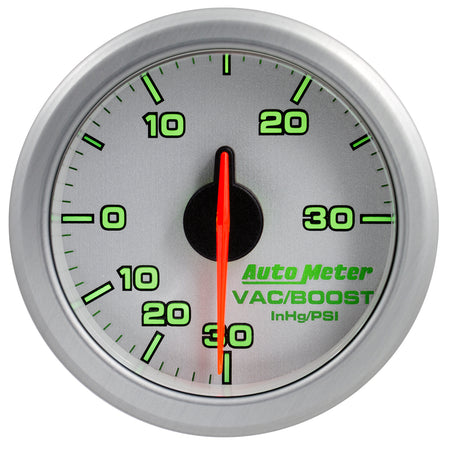 AutoMeter 9159-UL - 2-1/16" BOOST/VAC, 30 IN HG/30 PSI, AIRDRIVE, SILVER 4