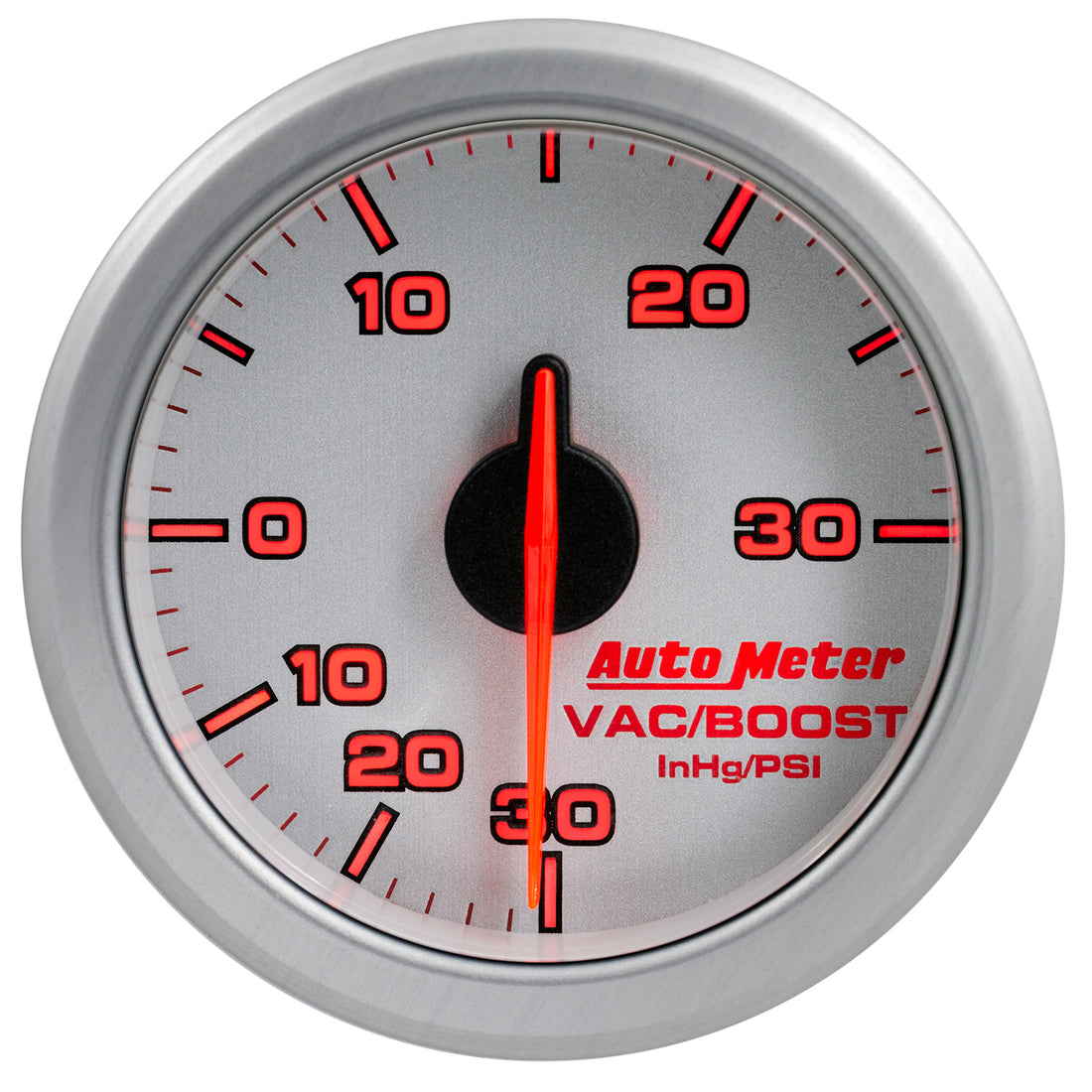 AutoMeter 9159-UL - 2-1/16" BOOST/VAC, 30 IN HG/30 PSI, AIRDRIVE, SILVER 3