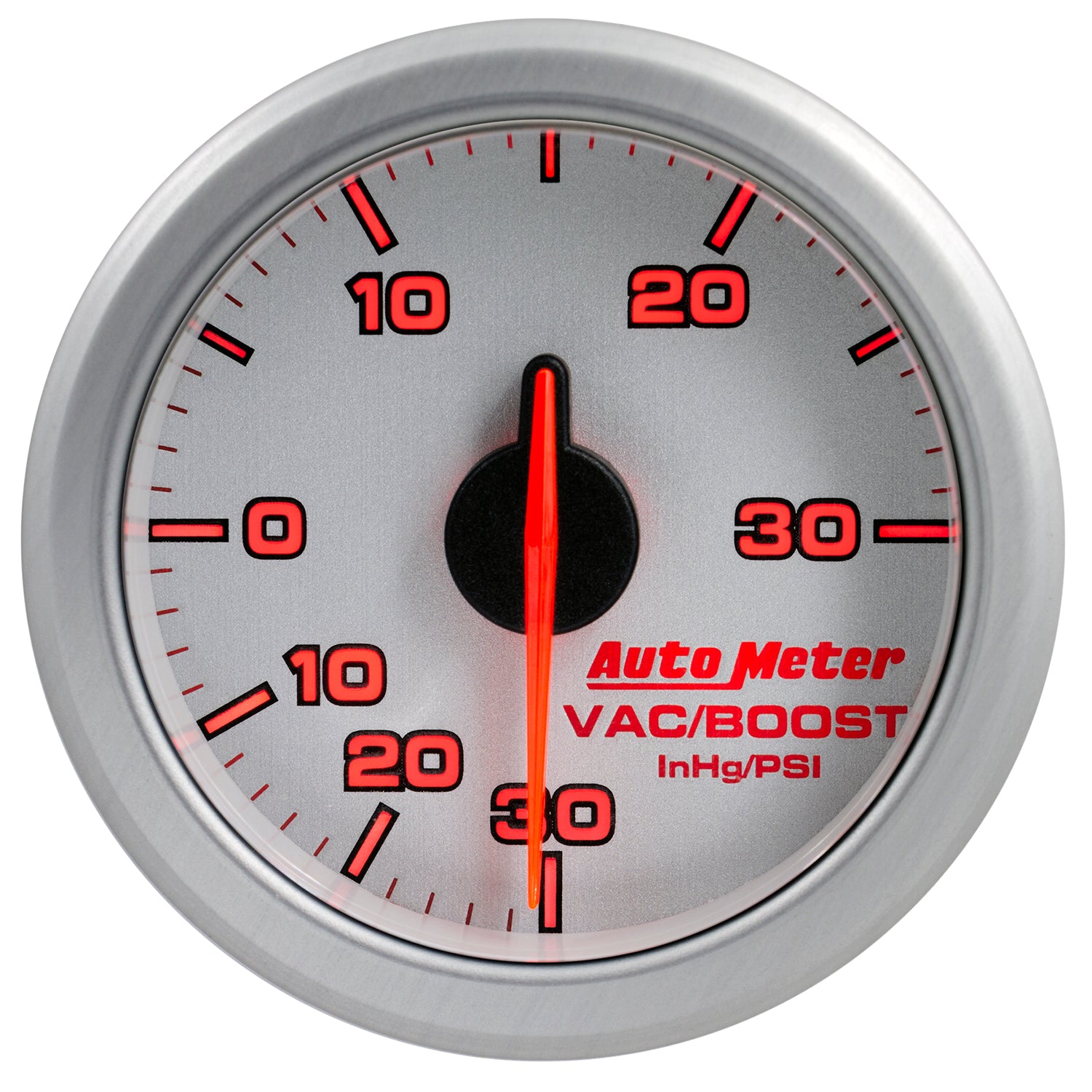AutoMeter 9159-UL - 2-1/16" BOOST/VAC, 30 IN HG/30 PSI, AIRDRIVE, SILVER 3
