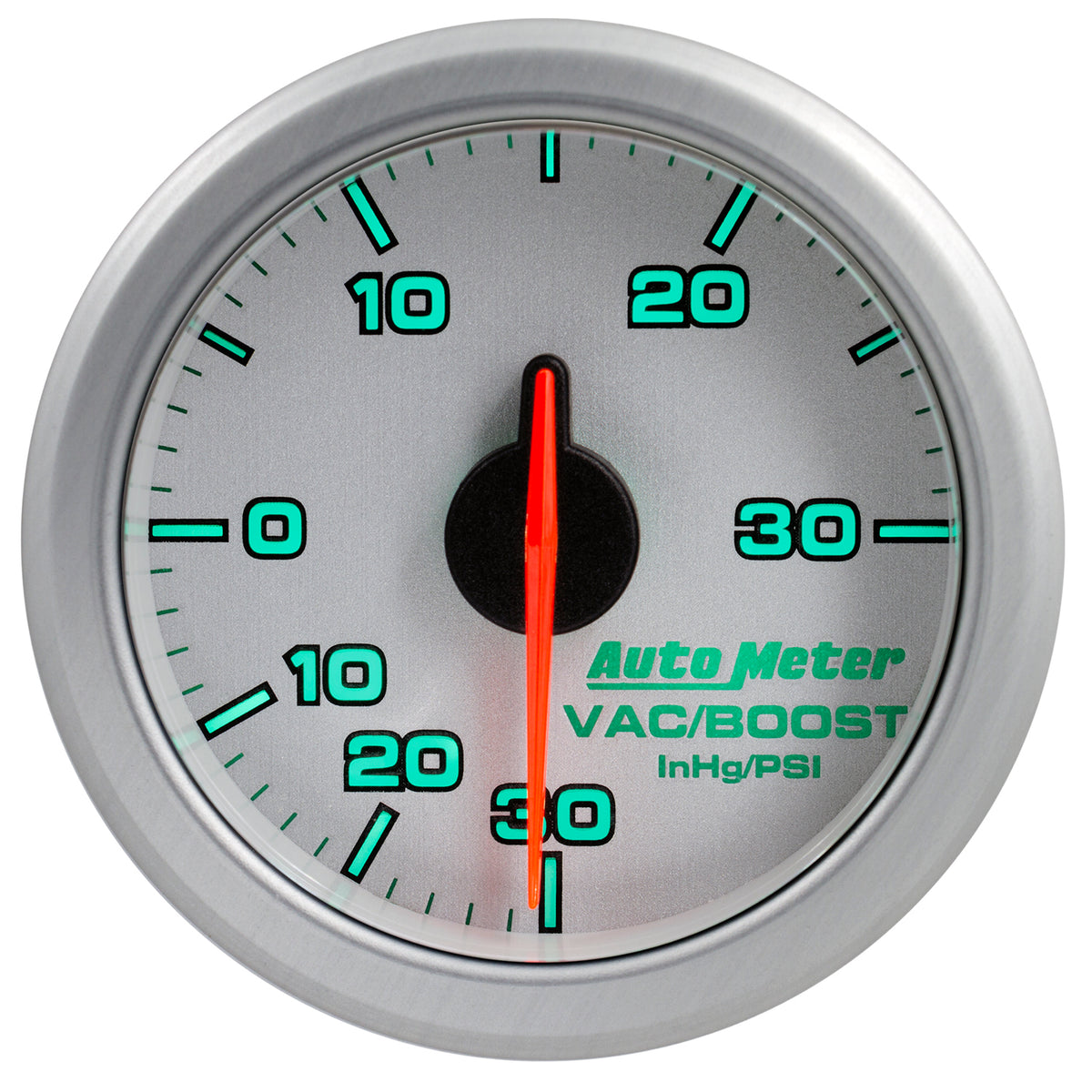 AutoMeter 9159-UL - 2-1/16" BOOST/VAC, 30 IN HG/30 PSI, AIRDRIVE, SILVER 5