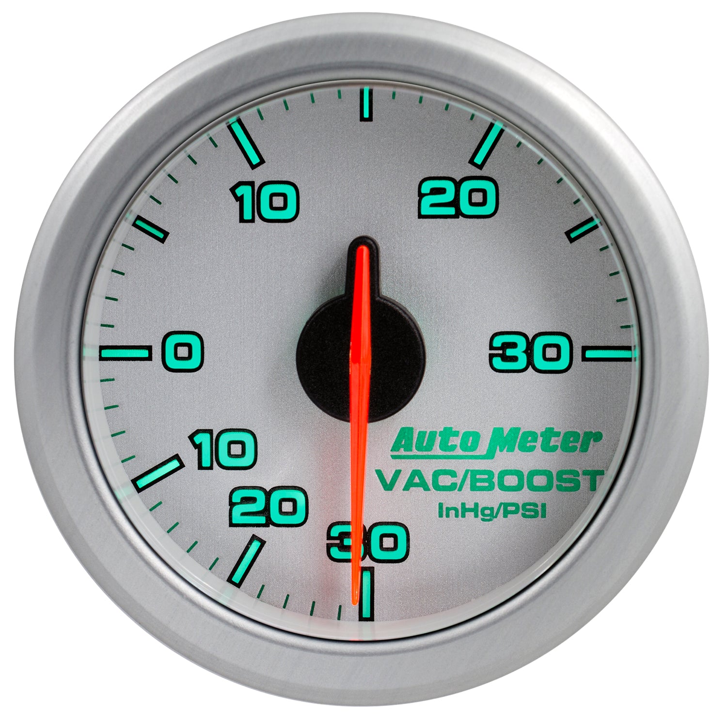 AutoMeter 9159-UL - 2-1/16" BOOST/VAC, 30 IN HG/30 PSI, AIRDRIVE, SILVER 5