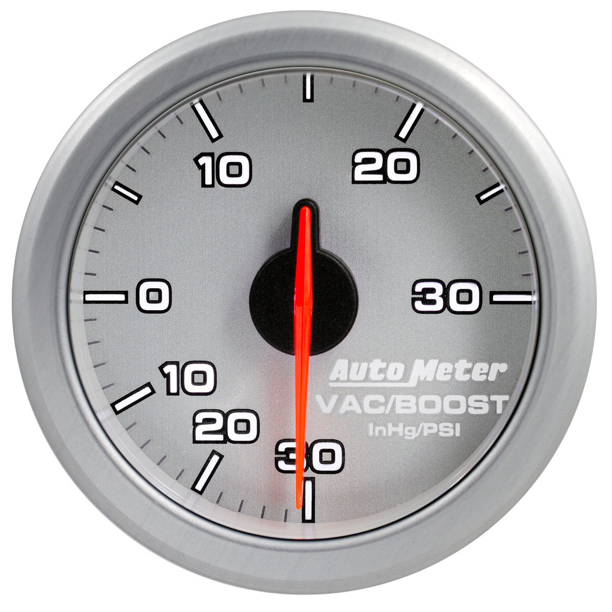 AutoMeter 9159-UL - 2-1/16" BOOST/VAC, 30 IN HG/30 PSI, AIRDRIVE, SILVER 1