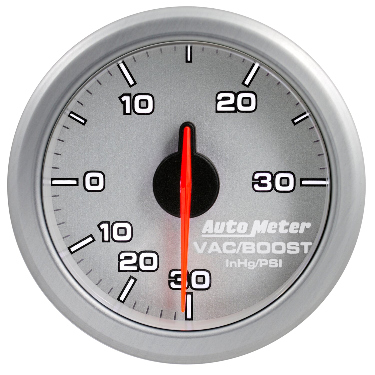 AutoMeter 9159-UL - 2-1/16" BOOST/VAC, 30 IN HG/30 PSI, AIRDRIVE, SILVER 1