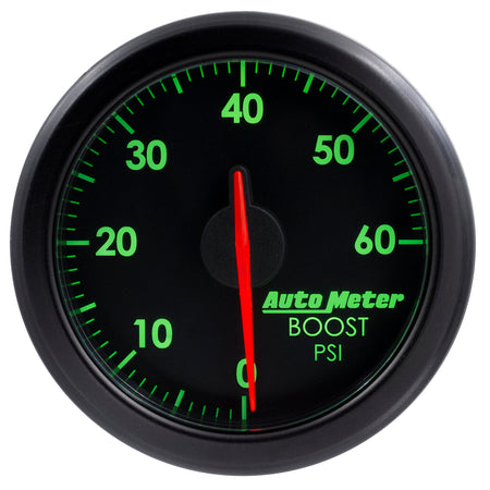 AutoMeter 9160-T - 2-1/16" BOOST, 0-60 PSI, AIRDRIVE, BLACK 6