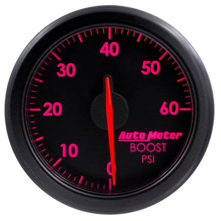 AutoMeter 9160-T - 2-1/16" BOOST, 0-60 PSI, AIRDRIVE, BLACK 9