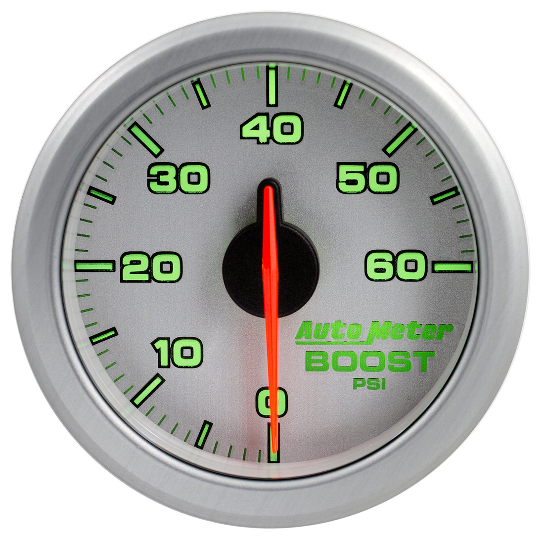 AutoMeter 9160-UL - 2-1/16" BOOST, 0-60 PSI, AIRDRIVE, SILVER 6