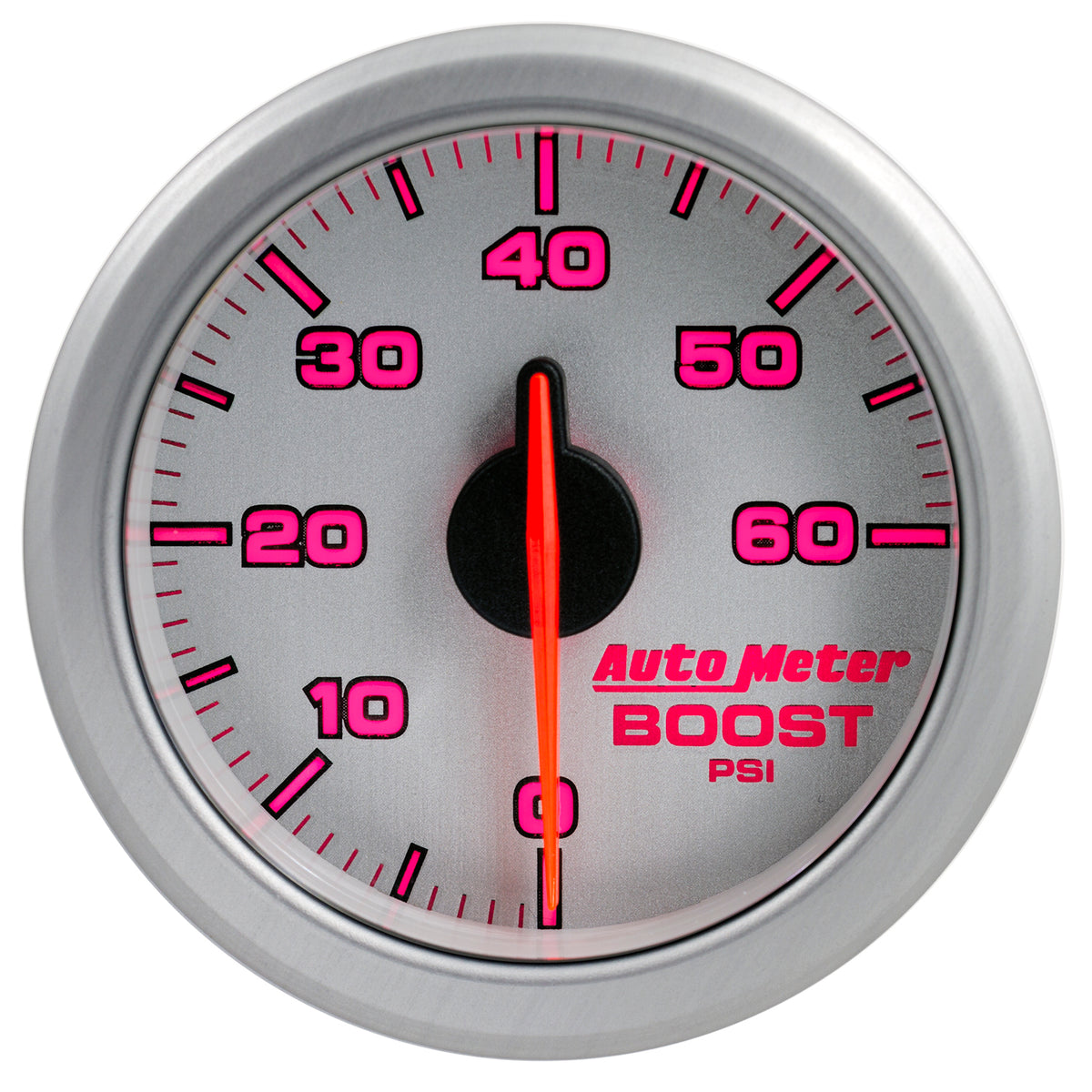 AutoMeter 9160-UL - 2-1/16" BOOST, 0-60 PSI, AIRDRIVE, SILVER 9