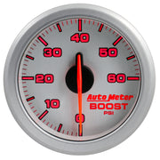 AutoMeter 9160-UL - 2-1/16" BOOST, 0-60 PSI, AIRDRIVE, SILVER 4