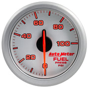 AutoMeter 9171-UL - 2-1/16" FUEL PRESS, 0-100 PSI, AIRDRIVE, SILVER 5