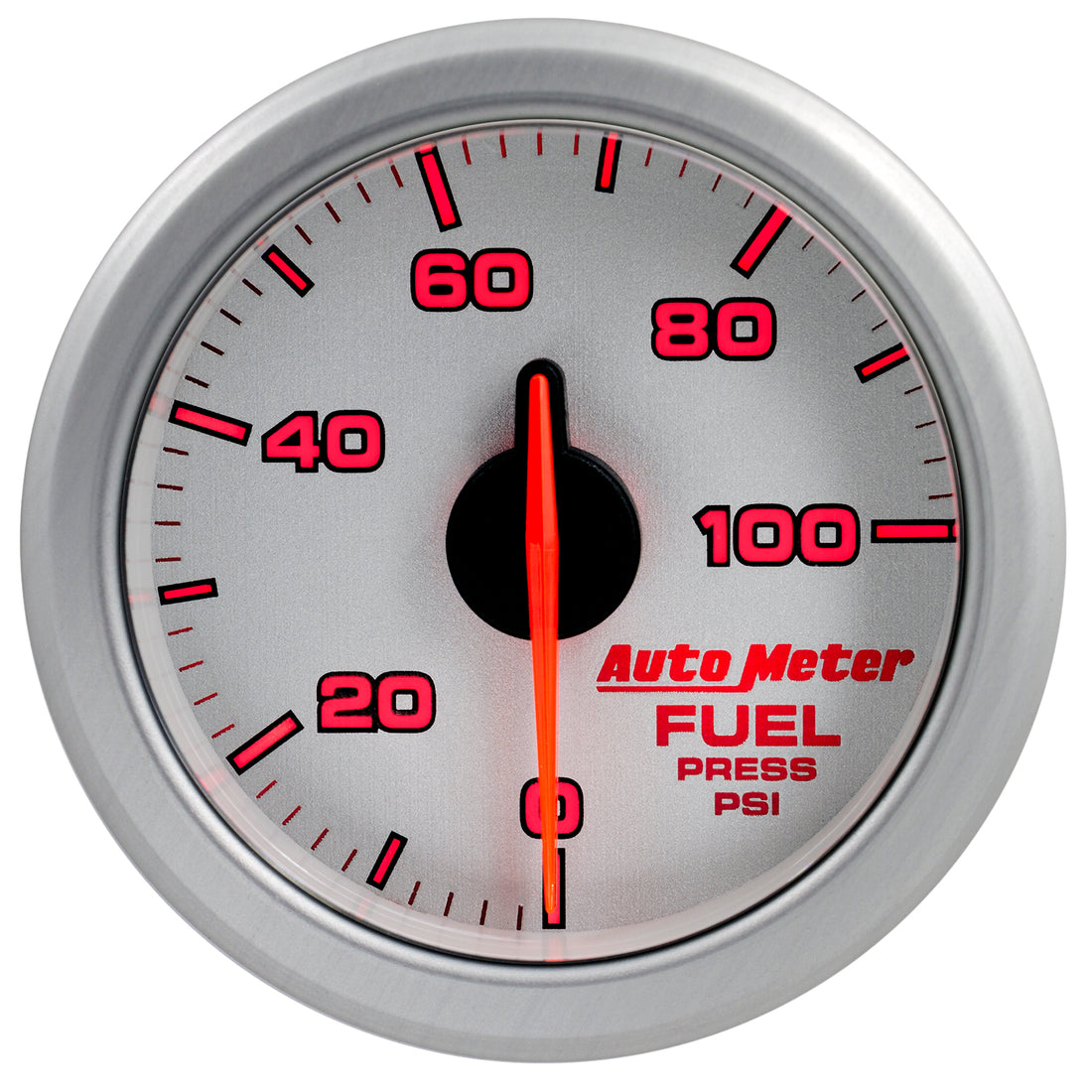 AutoMeter 9171-UL - 2-1/16" FUEL PRESS, 0-100 PSI, AIRDRIVE, SILVER 4