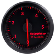 AutoMeter 9198-T - 2-1/16" TACH, 0-5,000 RPM, AIRDRIVE, BLACK 2