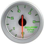 AutoMeter 9198-UL - 2-1/16" TACH, 0-5,000 RPM, AIRDRIVE, SILVER 6