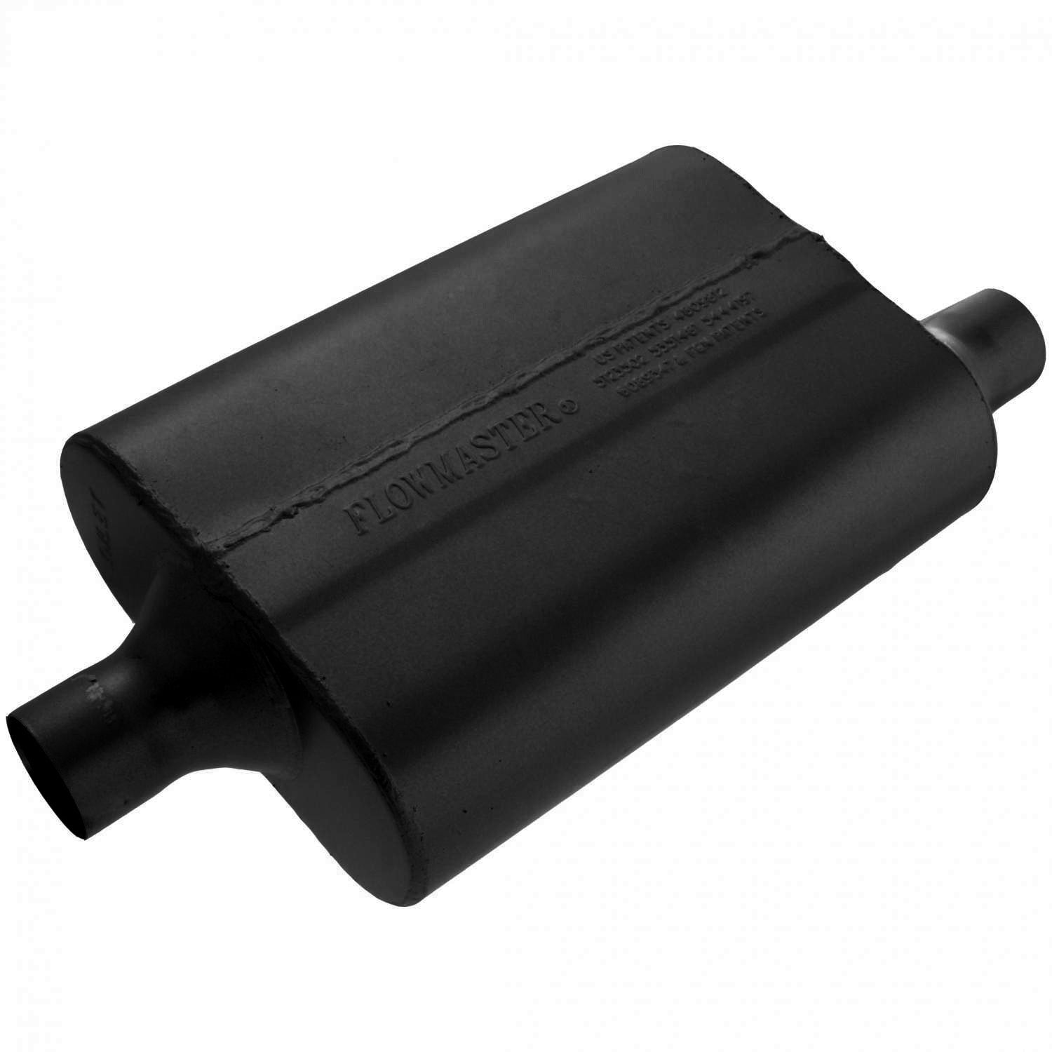 Flowmaster 942042 - 40 Series Delta Flow Chambered Muffler 40 Delta Flow 2.00 Center In 2.00 Offset Out Aggressive Sound Flowmaster 1