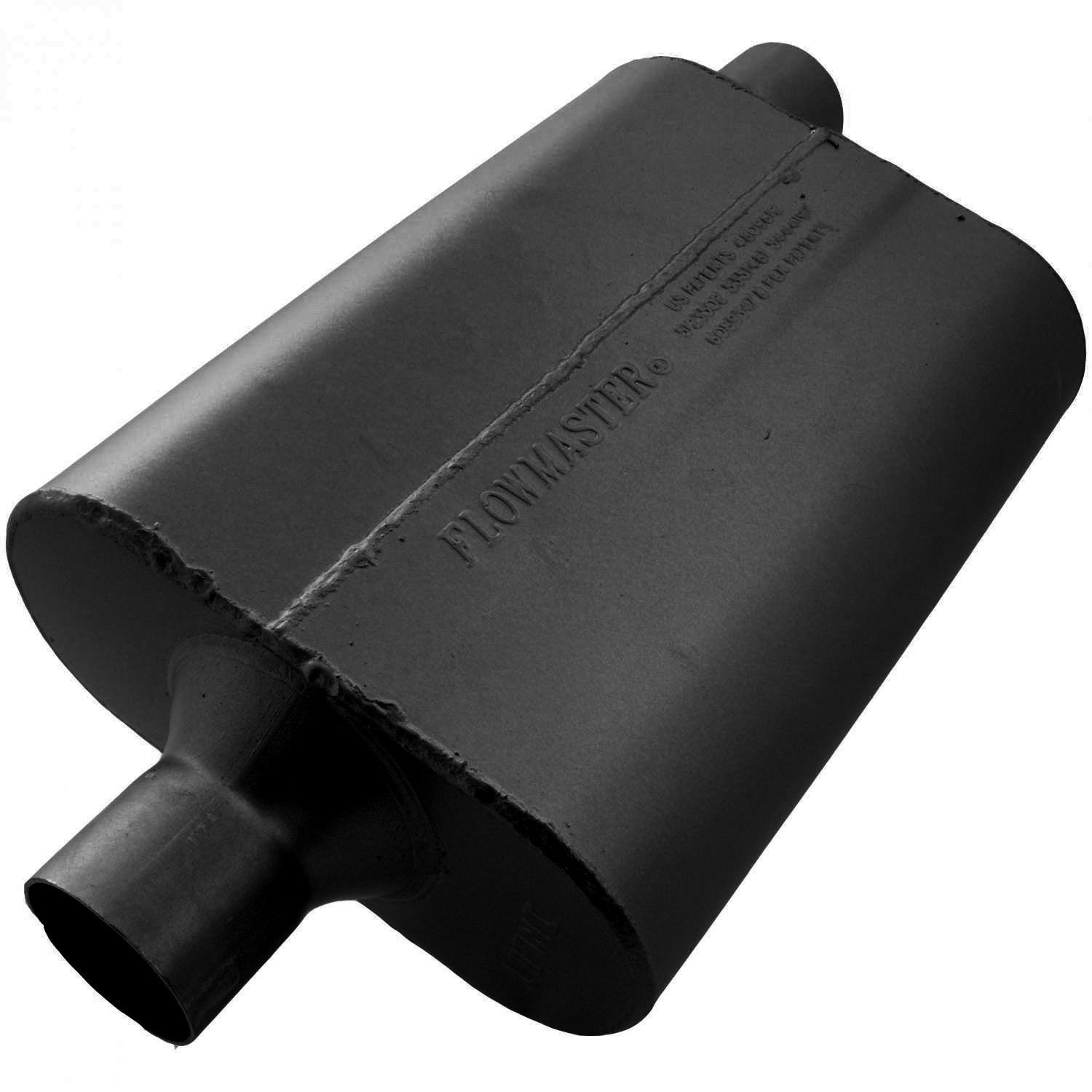 Flowmaster 942442 - 40 Series Delta Flow Chambered Muffler 40 Delta Flow 2.25 Center In 2.25 Offset Out Aggressive Sound Flowmaster 1