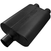 Flowmaster 9424422 - 40 Series Delta Flow Chambered Muffler 40 Delta Flow 2.25 Center In 2.25 Dual Out Aggressive Sound Flowmaster 1