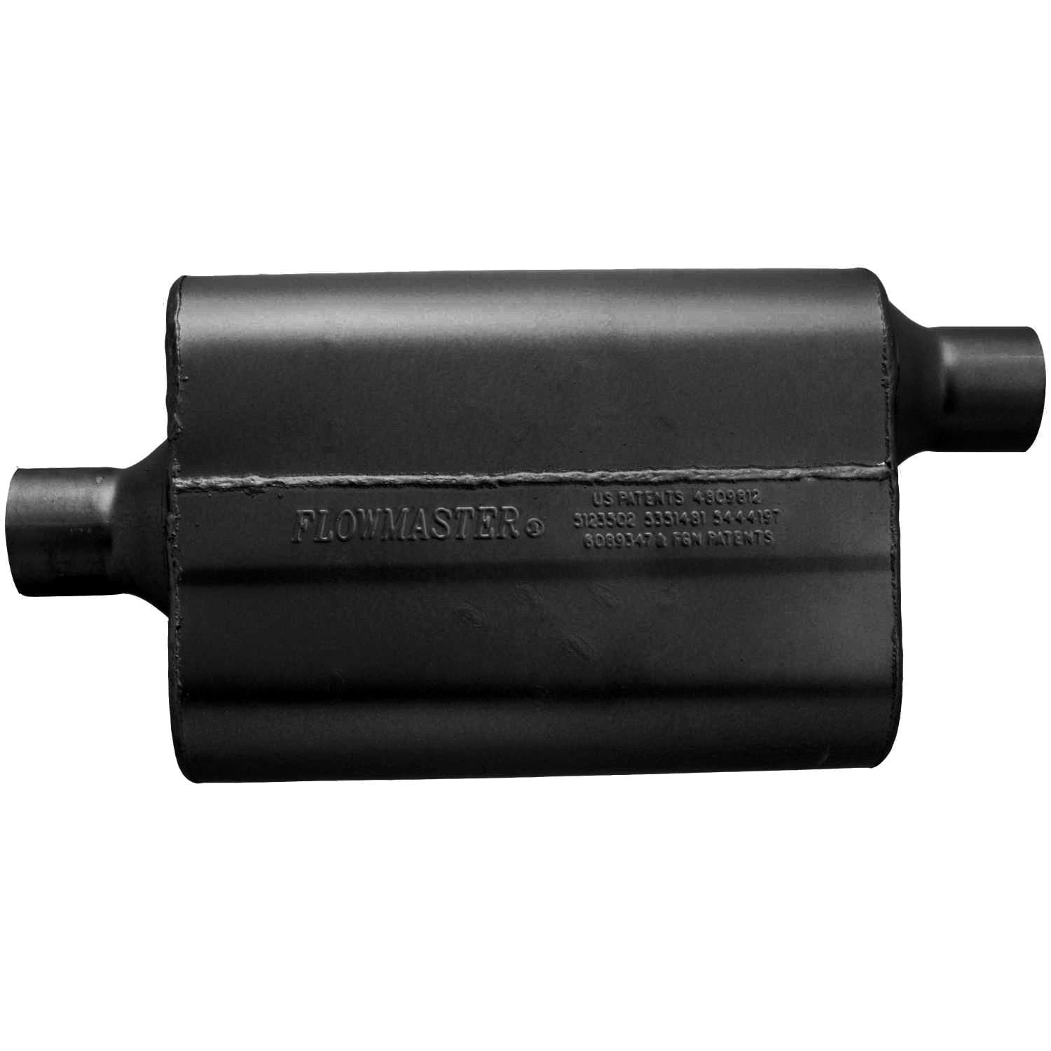 Flowmaster 942442 - 40 Series Delta Flow Chambered Muffler 40 Delta Flow 2.25 Center In 2.25 Offset Out Aggressive Sound Flowmaster 3