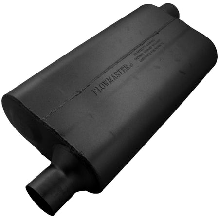 Flowmaster 942453 - 50 Series Delta Flow Chambered Muffler 50 Delta Flow 2.25 Offset In 2.25 Offset Out Moderate Sound Flowmaster 1