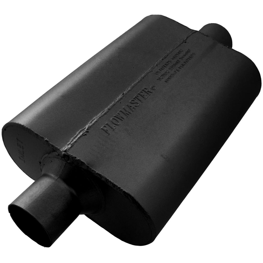 Flowmaster 942540 - 40 Series Delta Flow Chambered Muffler 40 Delta Flow 2.50 Center In 2.50 Center Out Aggressive Sound Flowmaster 1