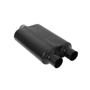 Flowmaster 9425400 - 40 Series Delta Flow Chambered Muffler 40 Delta Flow 2.50 Center In 2.50 Dual Out Aggressive Sound Flowmaster 2