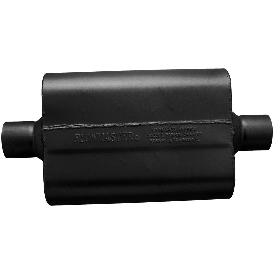 Flowmaster 942540 - 40 Series Delta Flow Chambered Muffler 40 Delta Flow 2.50 Center In 2.50 Center Out Aggressive Sound Flowmaster 2