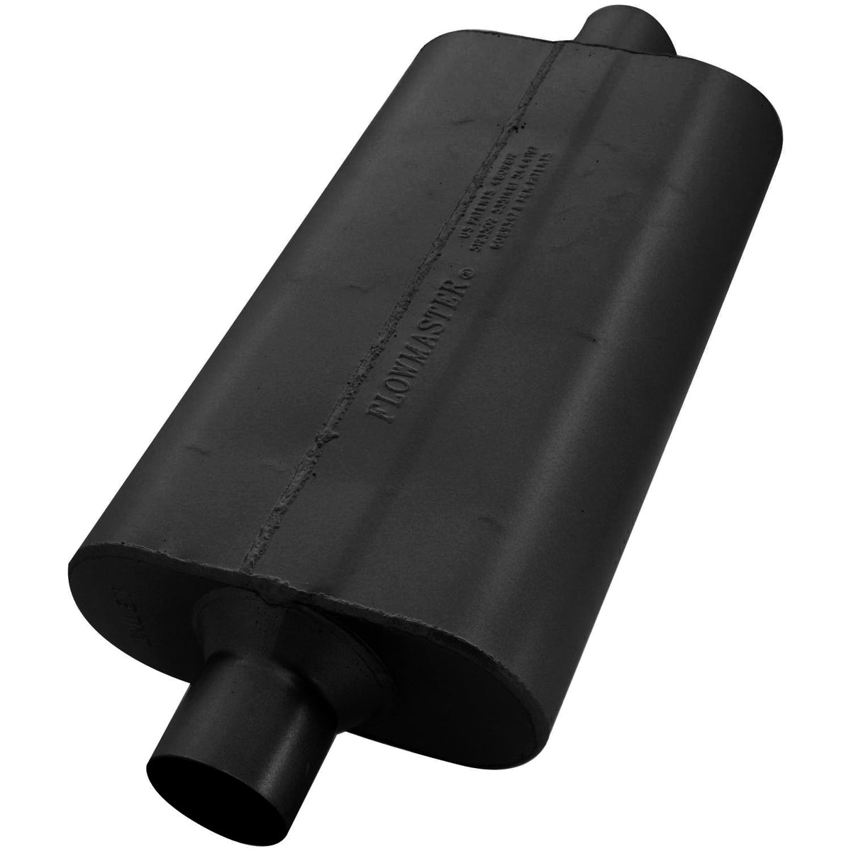 Flowmaster 942550 - 50 Series Delta Flow Chambered Muffler 50 Delta Flow 2.50 Center In 2.50 Center Out Moderate Sound Flowmaster 1