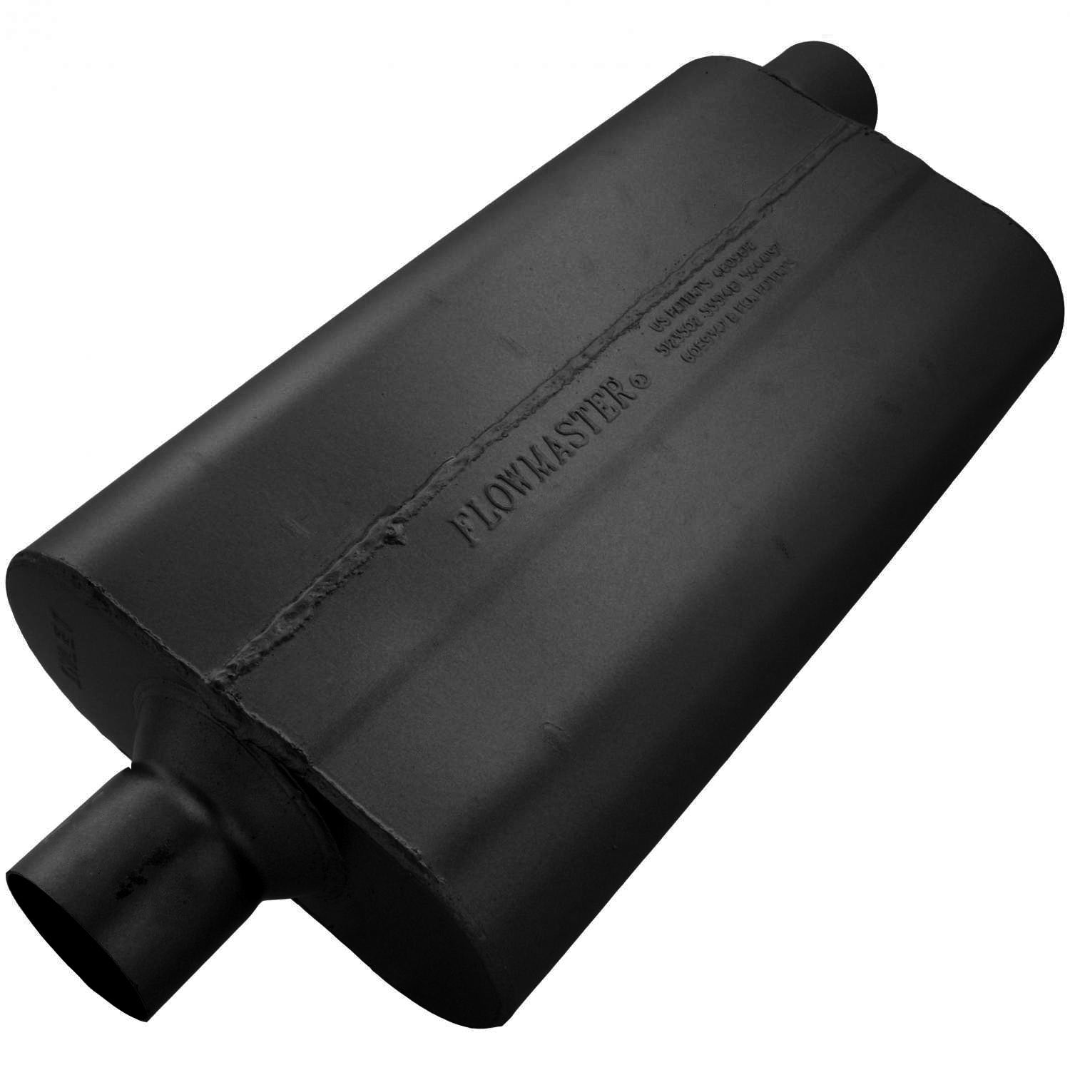 Flowmaster 942552 - 50 Series Delta Flow Chambered Muffler 50 Delta Flow 2.50 Center In 2.50 Offset Out Moderate Sound Flowmaster 4