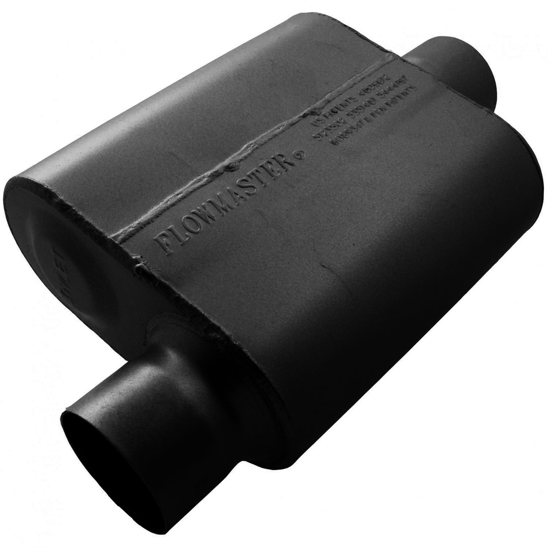 Flowmaster 9430119 - 10 Series Delta Force Race Muffler 10 Series Race Muffler 3.00 Offset In 3.00 Center Out Aggressive Sound Flowmaster 3